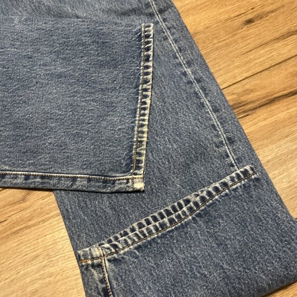 Men's Levis 501 Original Fit Denim Jeans SZ 36x34 Blue Modern Button Fly Red Tab - Picture 7 of 13